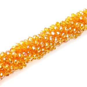 Sun Burst AB 6x4mm Glass Crystal Rondelles Sun Burst AB 6x4mm Glass Crystal Rondelles