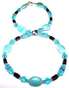 Aquamarine & Amazonite Fantasy Necklace Beaded Jewelry Making Kit Aquamarine & Amazonite Fantasy Necklace Beaded Jewelry Making Kit