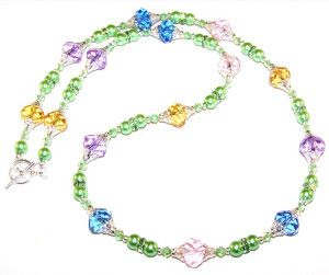 Spring Blossoms Necklace Beaded Jewelry Making Kit Spring Blossoms Necklace Beaded Jewelry Making Kit