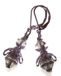 Black Diamond Earrings Beaded Jewelry Making Kit