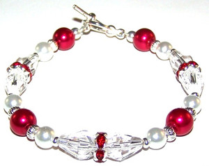 Raspberry Delight Bracelet Beaded Jewelry Making Kit