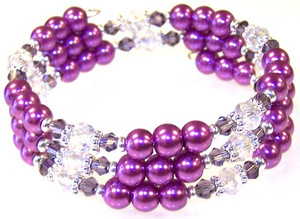 Purple Paradise Bracelet Beaded Jewelry Making Kit Purple Paradise Bracelet Beaded Jewelry Making Kit