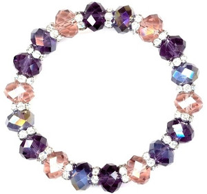 Lovely Plum Sparkles Bracelet Beaded Jewelry Making Kit Lovely Plum Sparkles Bracelet Beaded Jewelry Making Kit