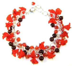 Garnet Garland Bracelet Beaded Jewelry Making Kit Garnet Garland Bracelet Beaded Jewelry Making Kit