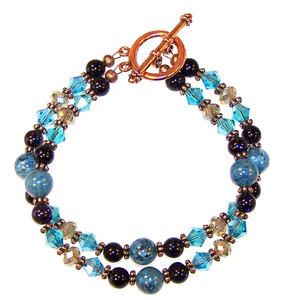 Exotic Blue Bracelet Beaded Jewelry Making Kit Exotic Blue Bracelet Beaded Jewelry Making Kit