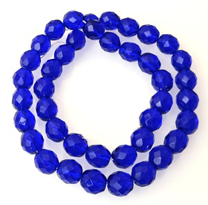 2 Dozen Czech 10mm Fire-Polished - Cobalt 2 Dozen Czech 10mm Fire-Polished - Cobalt