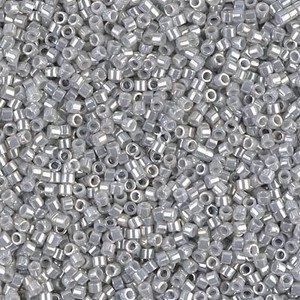 DB252 Opaque Gray Luster Size 11 Miyuki Delica Seed Beads DB252 Opaque Gray Luster Size 11 Miyuki Delica Seed Beads