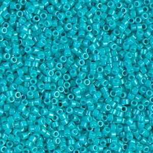 DB658 Dyed Opaque Turquoise Green Size 11 Miyuki Delica Seed Beads DB658 Dyed Opaque Turquoise Green Size 11 Miyuki Delica Seed Beads