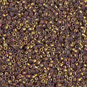 DB-1010 Metallic Earth Batik Gold Iris Size 11 Miyuki Delica Seed Beads