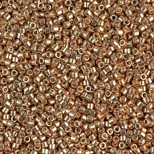 DB-1834 Duracoat Galvanized Champagne Size 11 Miyuki Delica Seed Beads