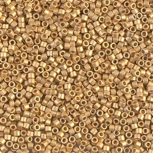 DB-331 Matte 24kt Gold Plated Size 11 Miyuki Delica Seed Beads