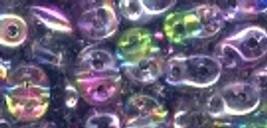 Superduo Beads - CRYSTAL MAGIC VIOLET-GREY Superduo Beads - CRYSTAL MAGIC VIOLET-GREY