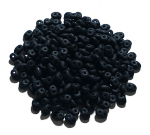 Superduo Beads - Jet Matte Superduo Beads - Jet Matte
