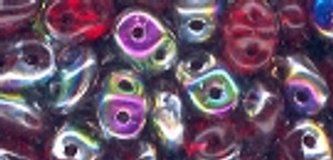 Superduo Beads - RUBY VITRAIL Superduo Beads - RUBY VITRAIL