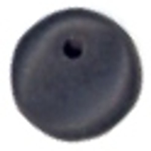 Beads - 1-Hole Lentil - 6mm - Jet Matte Beads - 1-Hole Lentil - 6mm - Jet Matte