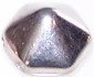 Pyramid Hex 2-Hole 12mm Beads - Crystal Labrador
