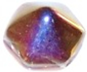 Pyramid Hex 2-Hole 12mm Beads - Crystal Sliperit