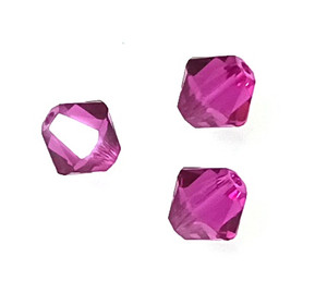 Swarovski Brand 6mm Bicones - Fuchsia