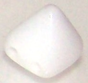 Pyramid 6mm Stud Beads - WHITE Pyramid 6mm Stud Beads - WHITE