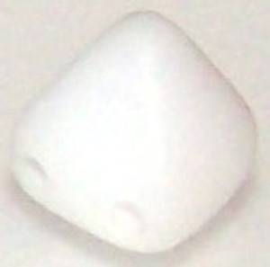 Pyramid 6mm Stud Beads - WHITE MATTE Pyramid 6mm Stud Beads - WHITE MATTE