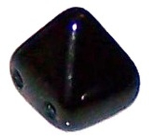 Pyramid 6mm Stud Beads - JET