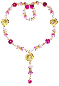 Glowing Flowers Necklace Beaded Jewelry Making Kit Glowing Flowers Necklace Beaded Jewelry Making Kit