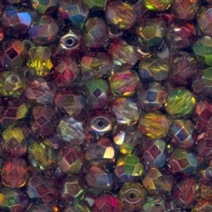 Czech 6mm Fire-Polished - Crystal Magic Apple Czech 6mm Fire-Polished - Crystal Magic Apple