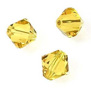 Swarovski 8mm Bicones - Lt Topaz