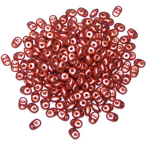 Superduo Beads - Crystal Bronze Fire Red