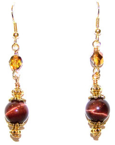 Tiger Eye Delight Earrings Beaded Jewelry Making Kit