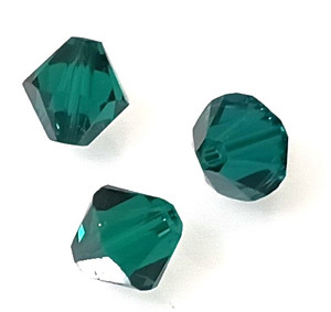 Swarovski 8mm Bicones - Emerald