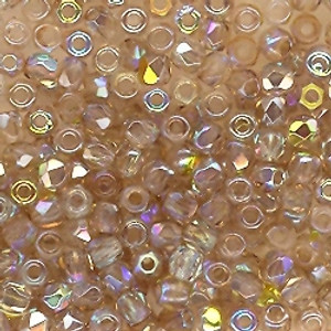 Czech 2mm Fire-Polished Glass Beads - Crystal Lemon Rainbow Czech 2mm Fire-Polished Glass Beads - Crystal Lemon Rainbow