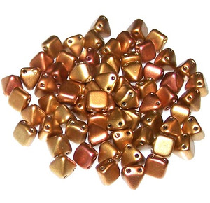 Pyramid 6mm Stud Beads - Metallic Mix