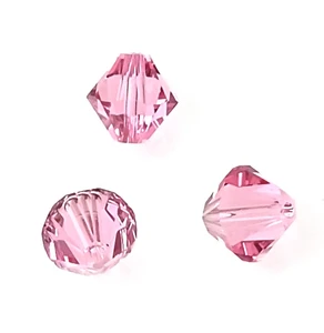 Swarovski 8mm Bicones - Light Rose