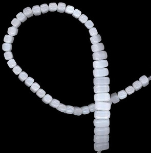 Czech Glass 2-Hole 3x6mm Brick Beads - Alabaster Czech Glass 2-Hole 3x6mm Brick Beads - Alabaster