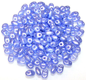MiniDuo Czech Glass Beads - Pastel Light Sapphire