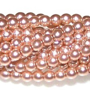 Czech Glass 3mm Pearl Beads - Desert Sand