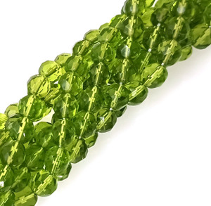 2 Dozen Czech 8mm Fire-Polished - Olivine 2 Dozen Czech 8mm Fire-Polished - Olivine