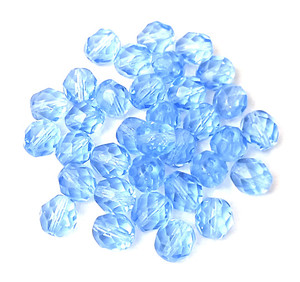 2 Dozen Czech 8mm Fire-Polished - Sapphire 2 Dozen Czech 8mm Fire-Polished - Sapphire