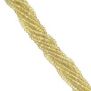 3x2mm Glass Crystal Rondelle Beads - Champagne 3x2mm Glass Crystal Rondelle Beads - Champagne