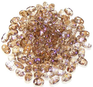 MiniDuo Czech Glass Beads - Twilight Crystal