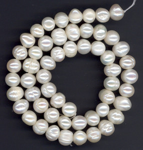 1 Strand of 7-8mm Natural Color Cultured Freshwater Pearls