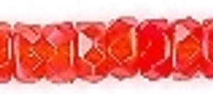 4 Dozen Czech 3x6mm Fire-Polished - Bright Red 4 Dozen Czech 3x6mm Fire-Polished - Bright Red