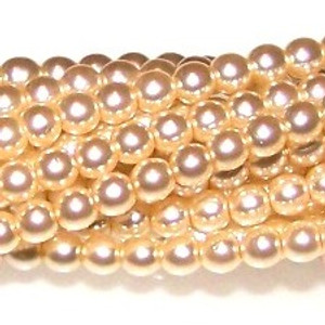 Czech Glass 10mm Pearl Beads - Cream