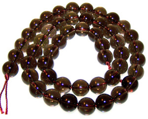 8mm Round Semiprecious Gemstone Beads - Smoky Quartz