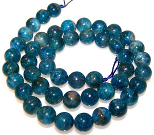 8mm Round Semiprecious Gemstone Beads - Apatite