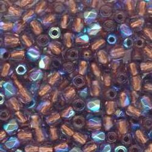 Czech 2mm Fire-Polished Glass Beads - Lt Amethyst AB Copper Lined Rainbow Czech 2mm Fire-Polished Glass Beads - Lt Amethyst AB Copper Lined Rainbow