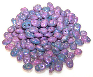 Superduo Beads - Nebula Chalk