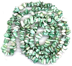 Semiprecious Gemstone Chip Beads - Qinghai Jade Semiprecious Gemstone Chip Beads - Qinghai Jade