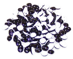 Superduo Beads - DUETS - Black And White Opaque